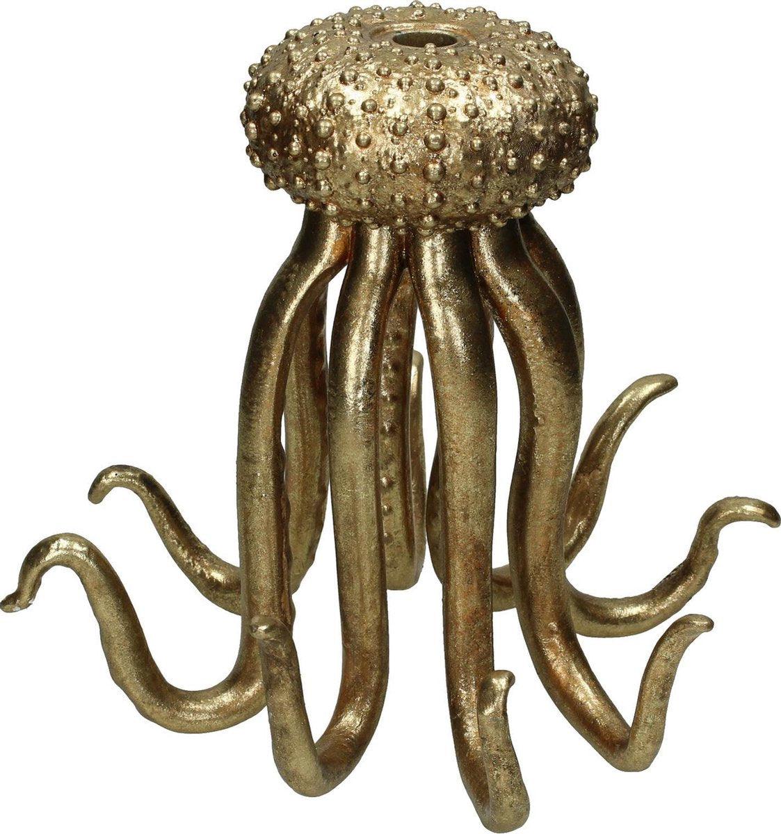 Kandelaar - Octopus goud
