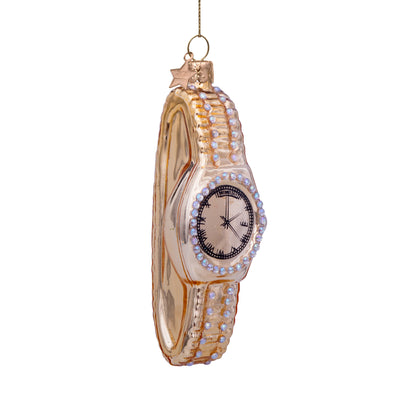 Kerstornament - Vondels Horloge met Diamanten