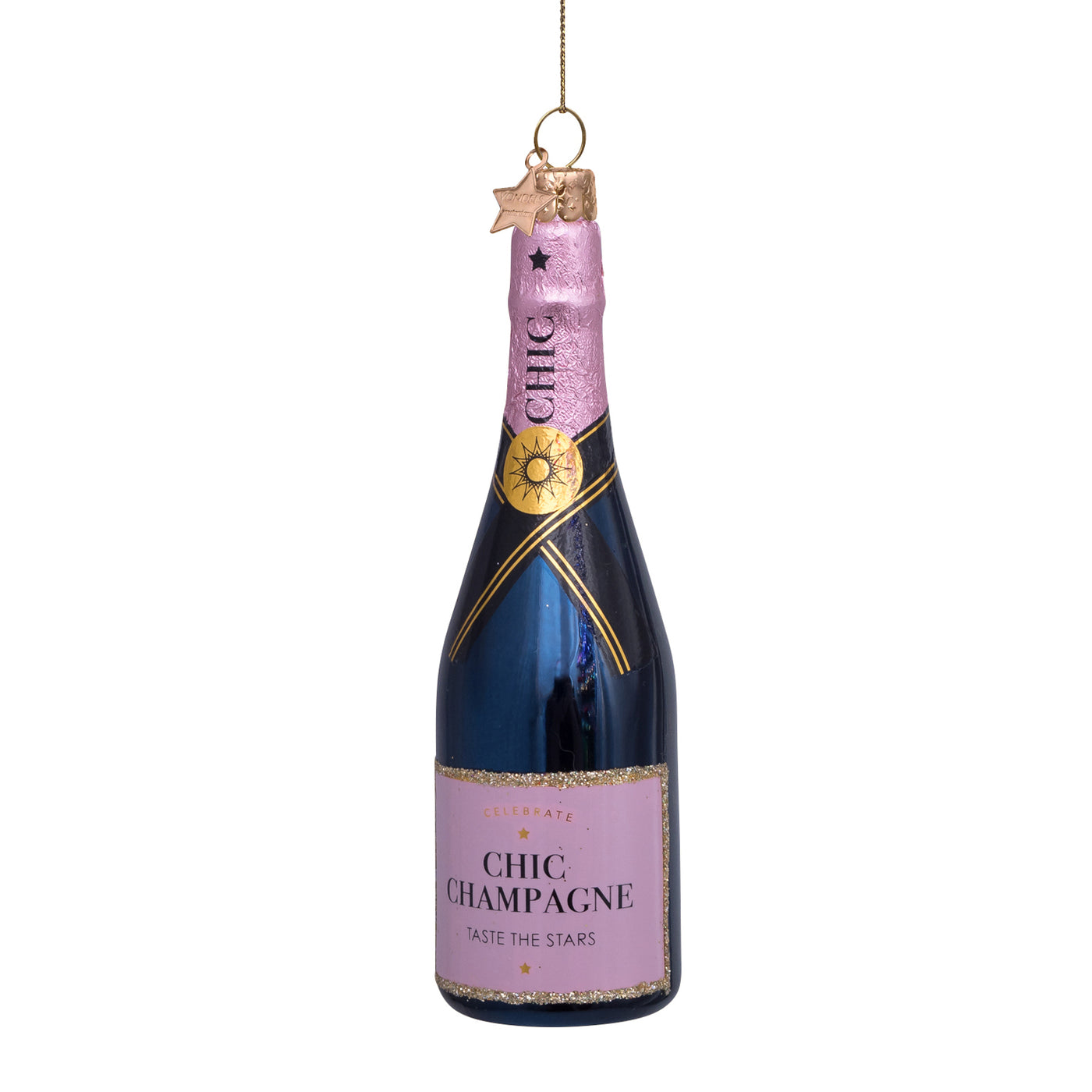 Kerstornament - Vondels Luxe Champagnefles