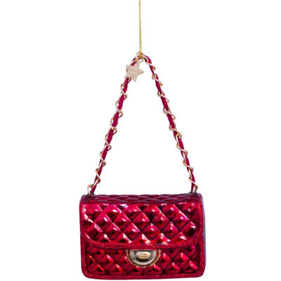 Kerstornament - Vondels Chanel tas bordeaux