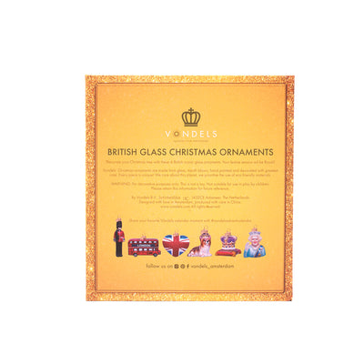 Kerstornament - Vondels British Icon Box / Set van 6 ornamenten