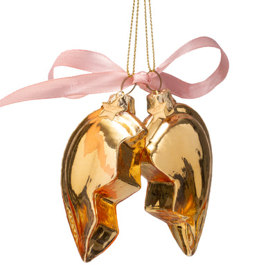Kerstornament - Vondels Gouden Hart "Love You"