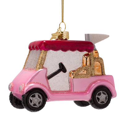 Kerstornament - Vondels Golfkar Pink