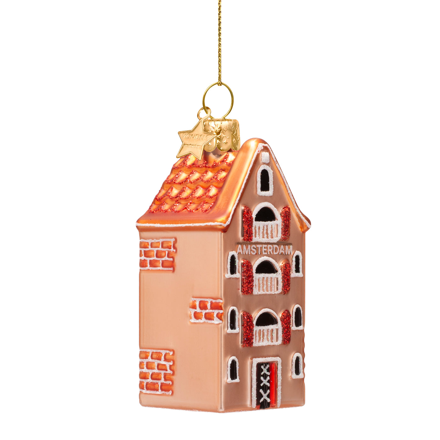 Kerstornament - Vondels Amsterdam Grachtenpand