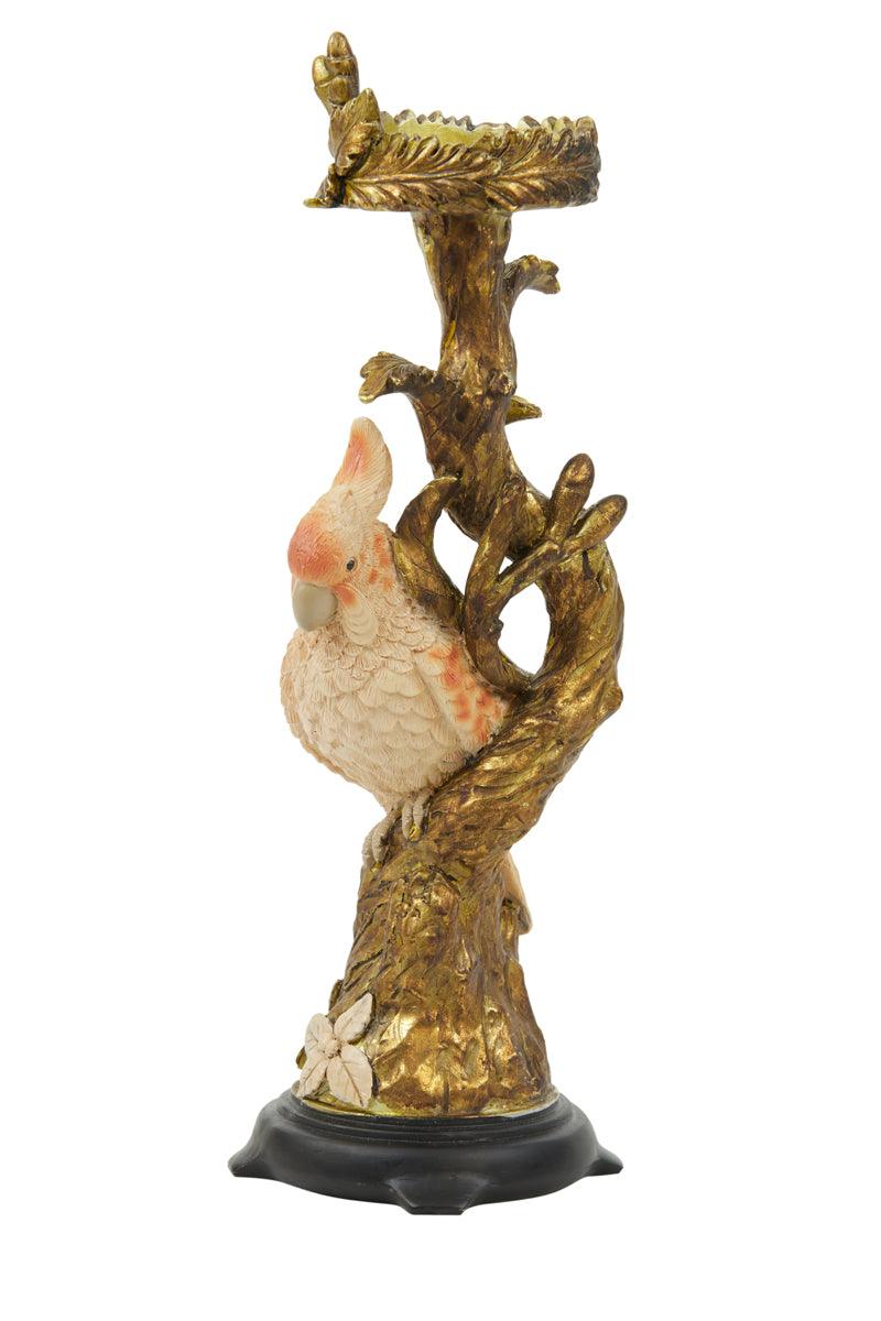Kandelaar - Parrot goud perzik voor klein - JungleHome
