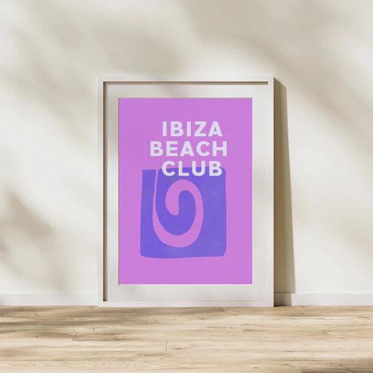 Wall Print - Ibiza Beach Club Vacay Poster - JungleHome