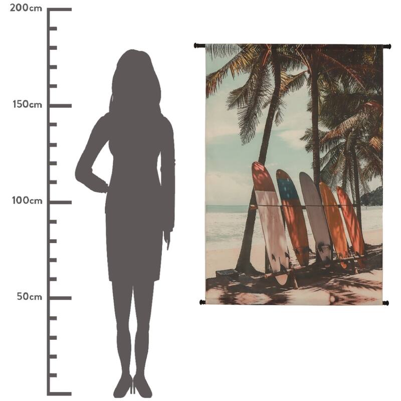 Wanddoek - Surfplanken 105x3x136cm