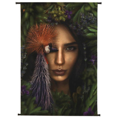 Wanddoek - Lady Pauw 105x3x136cm
