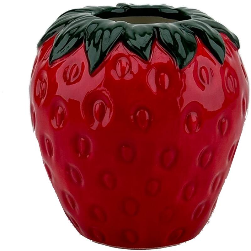 Vaas - Strawberry fijn aardewerk