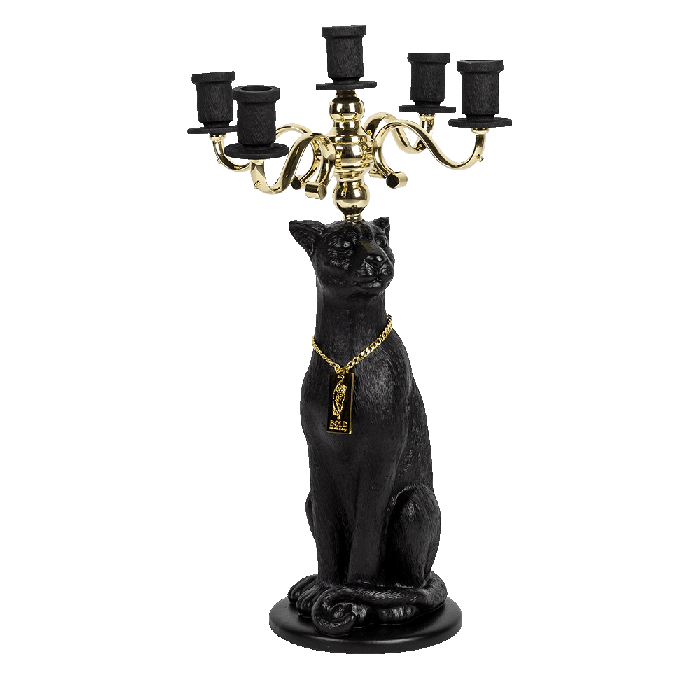 Kandelaar - Proudly Crowned Panter 5 kaarsen