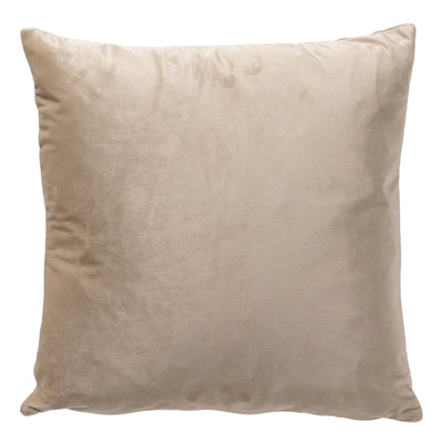 Sierkussen - Beige met gouden bloemenprint